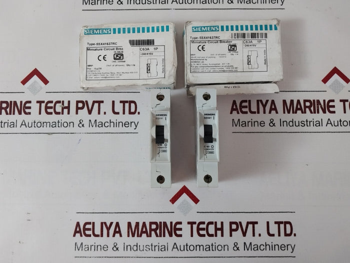 Lot of 3X SIEMENS 5SX41 Miniature Circuit Breaker 5SX41637RC
