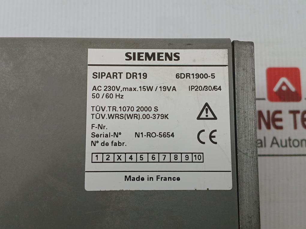 6Dr1900-5 Controller Module Sipart Dr 19 Siemens 230V Ac 50/60 Hz