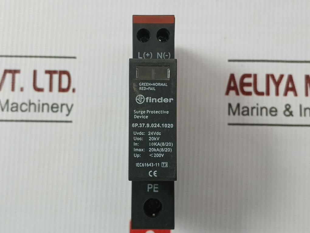 6P.37.9.024.1020 Finder 24Vdc 10Ka Surge Protective Device
