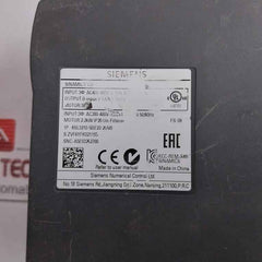 6Sl3210-5Be22-2Uv0 Siemens Inverter