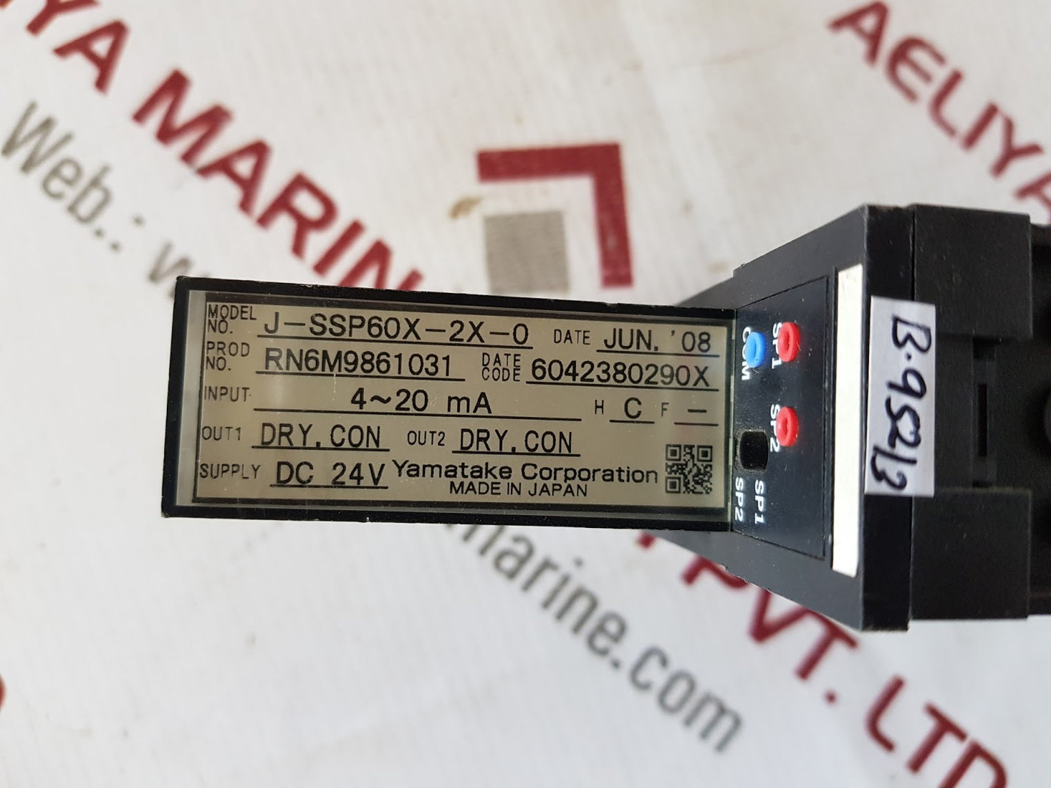 Yamatake J-SSP60X-2X-0 Controller DC 24V 4-20mA
