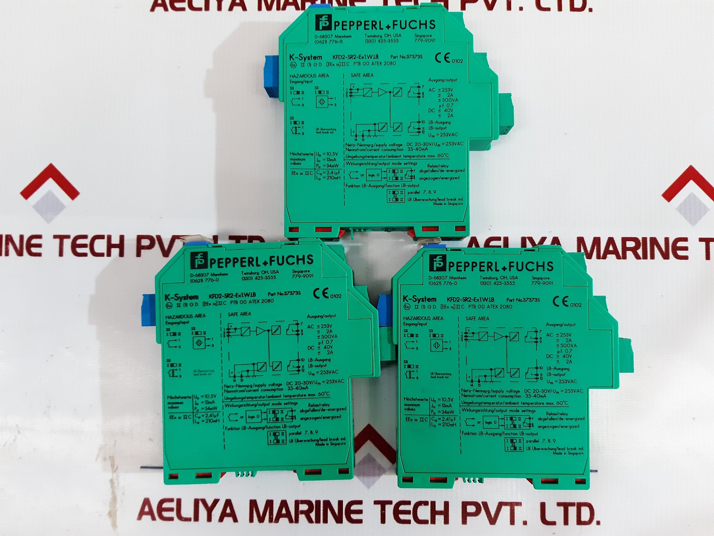 Pepperl+fuchs kfd2-sr2-ex1.w.lb isolated switch amplifier 37373s