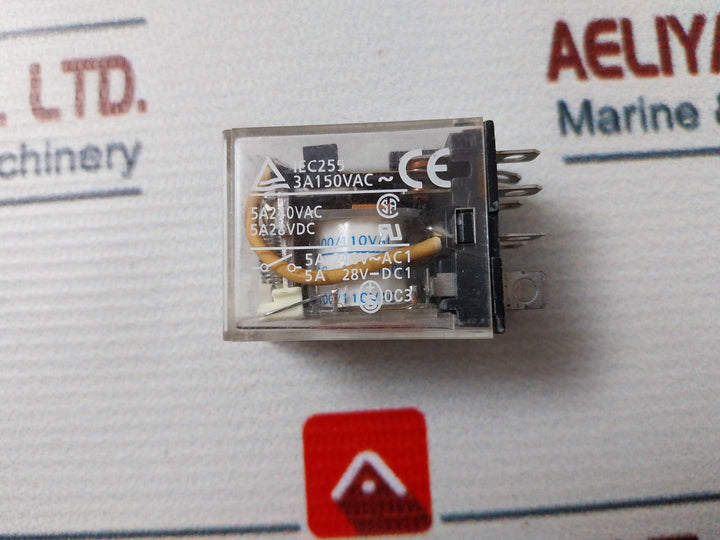 Lot Of 3X Omron Ly2N Relay 100/110Vac