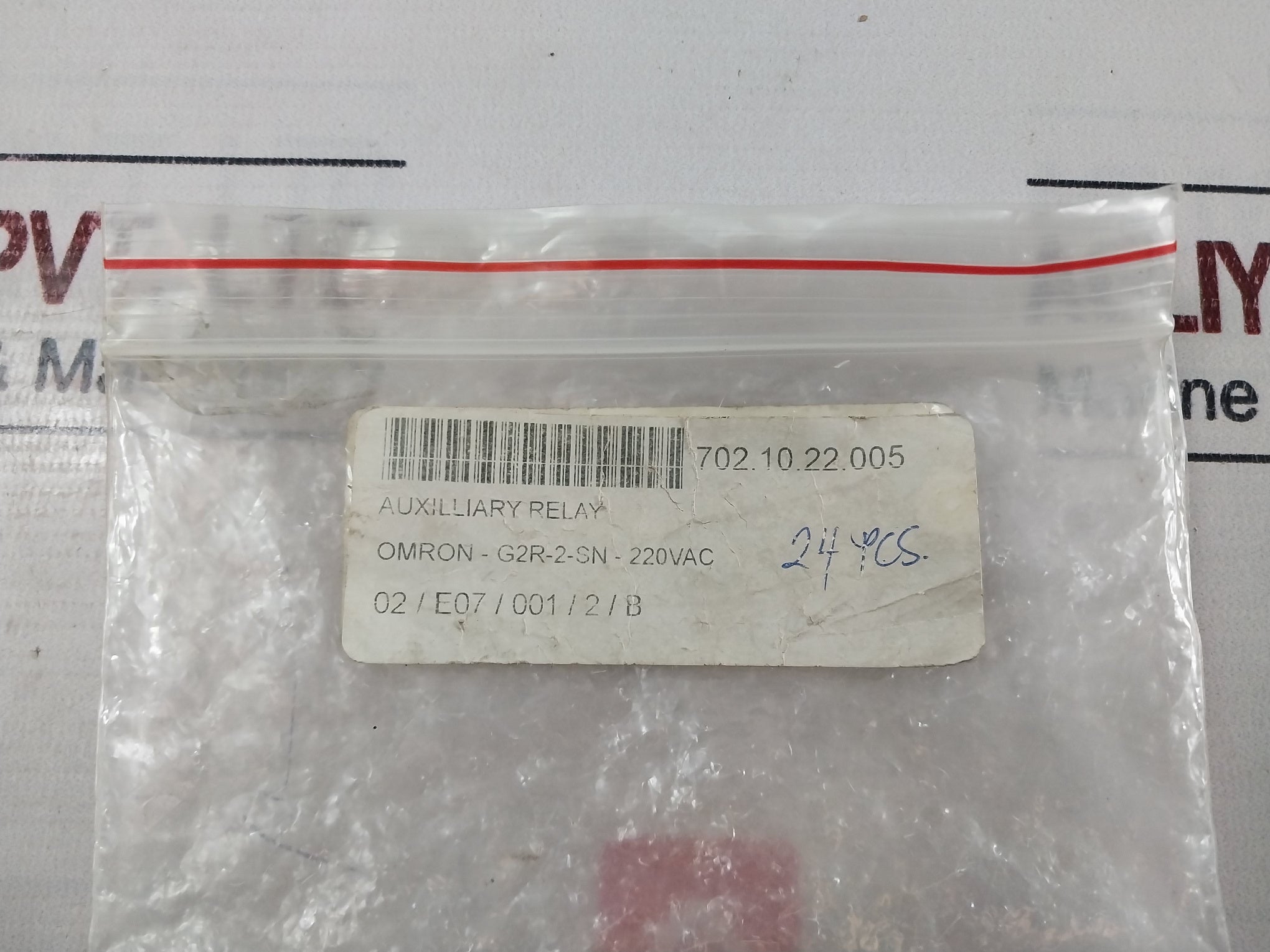 Lot Of 4X Omron G2R-2-sn Auxiliary Relay 5A 250Vac