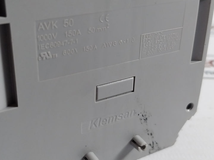Klemsan Avk 50 Terminal Block 600\150A En60079-7