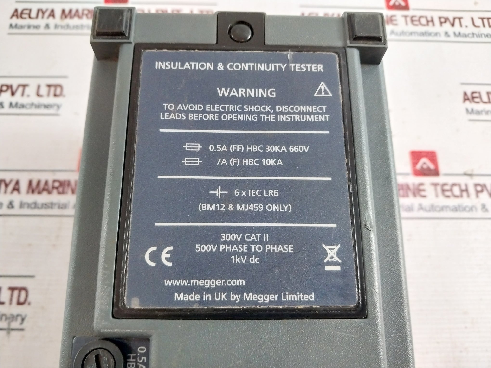 Megger Mj159 Hand-cranked Insulation Tester