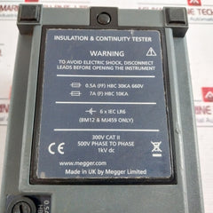 Megger Mj159 Hand-cranked Insulation Tester