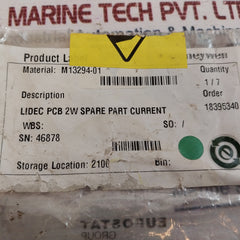 Honeywell M13294 Pcb Probes For Lidec Level Switch