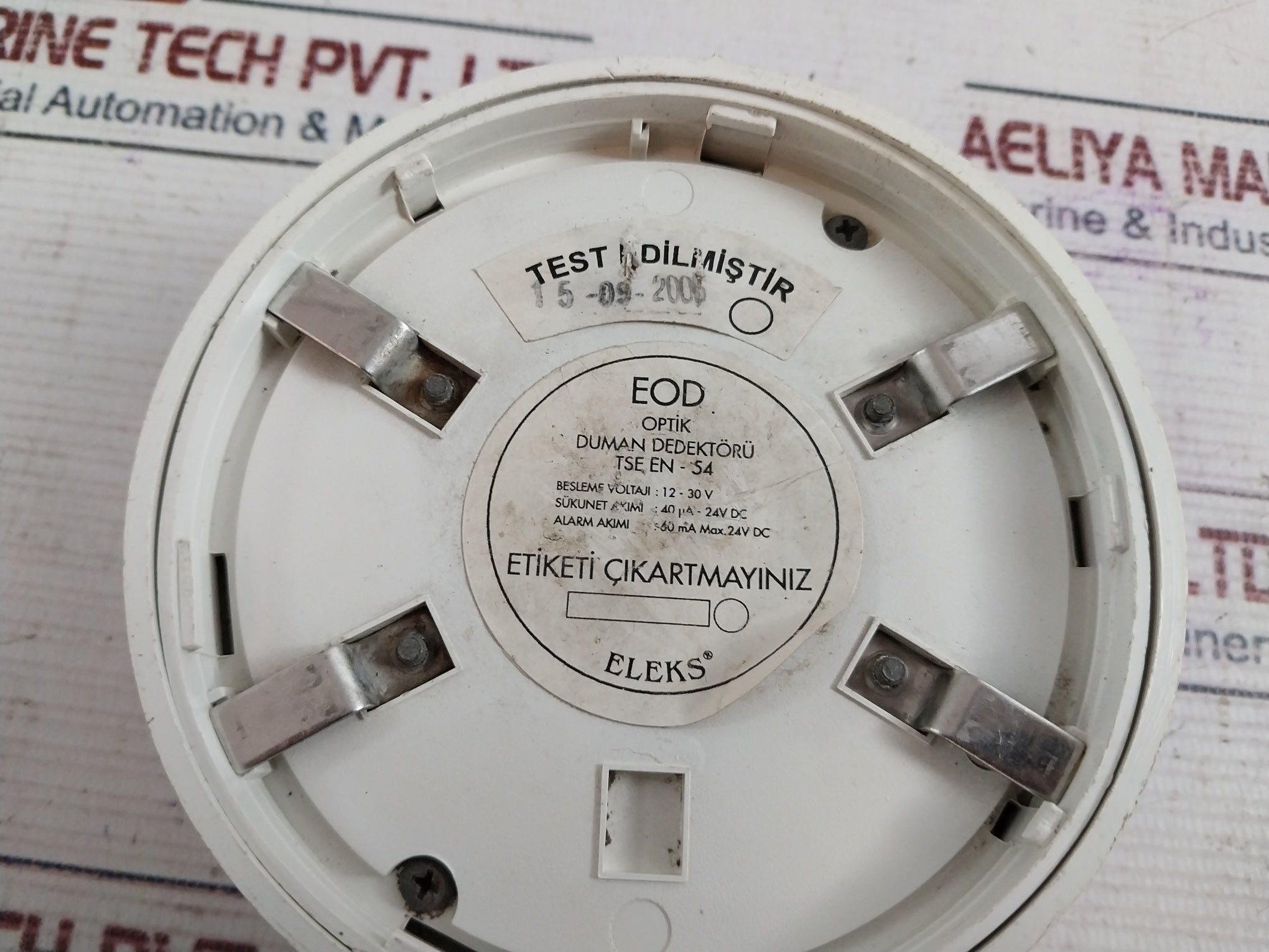 Eleks Tse En-54 Smoke Detector 12-30V 60Ma 24V Dc
