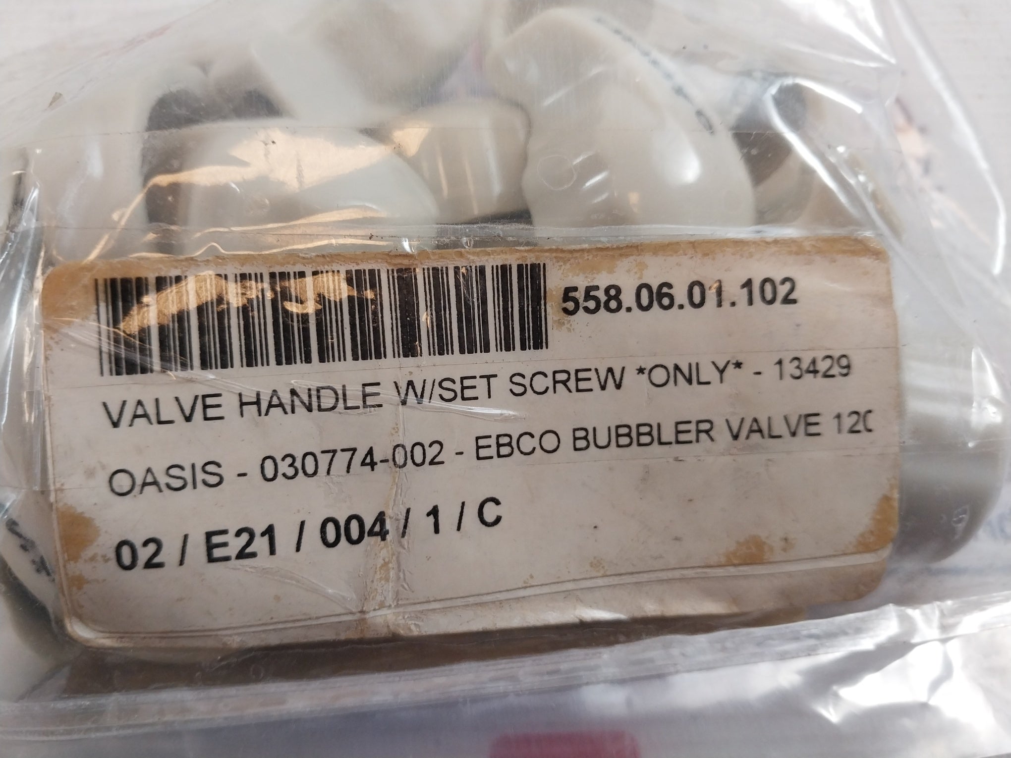 Lot of 7X Oasis Ebco 13429 Bubbler Head Handle Valve