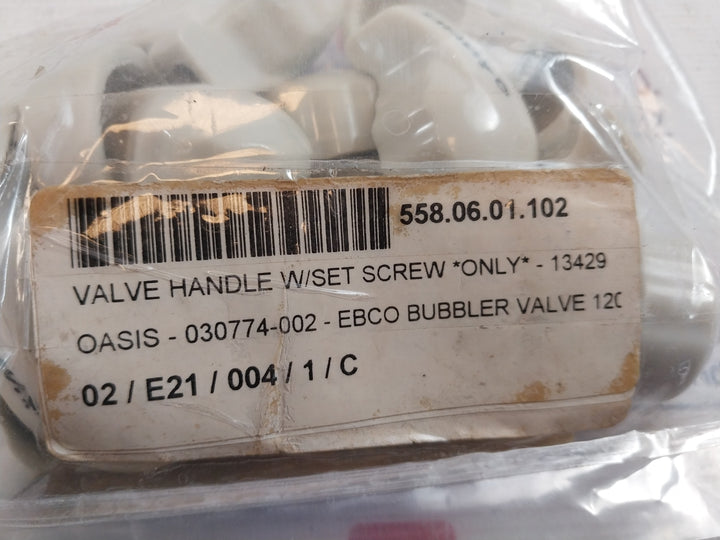 Lot of 7X Oasis Ebco 13429 Bubbler Head Handle Valve