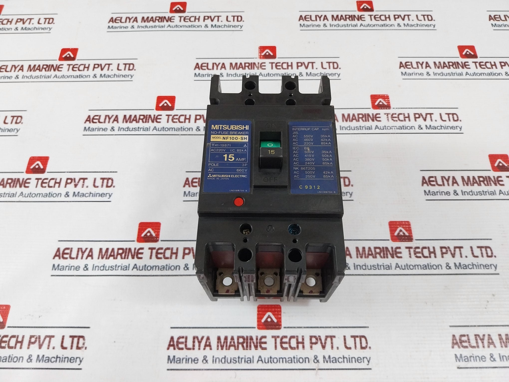 Mitsubishi Electric Nf100-sh No-fuse Breaker 15Amp 660V
