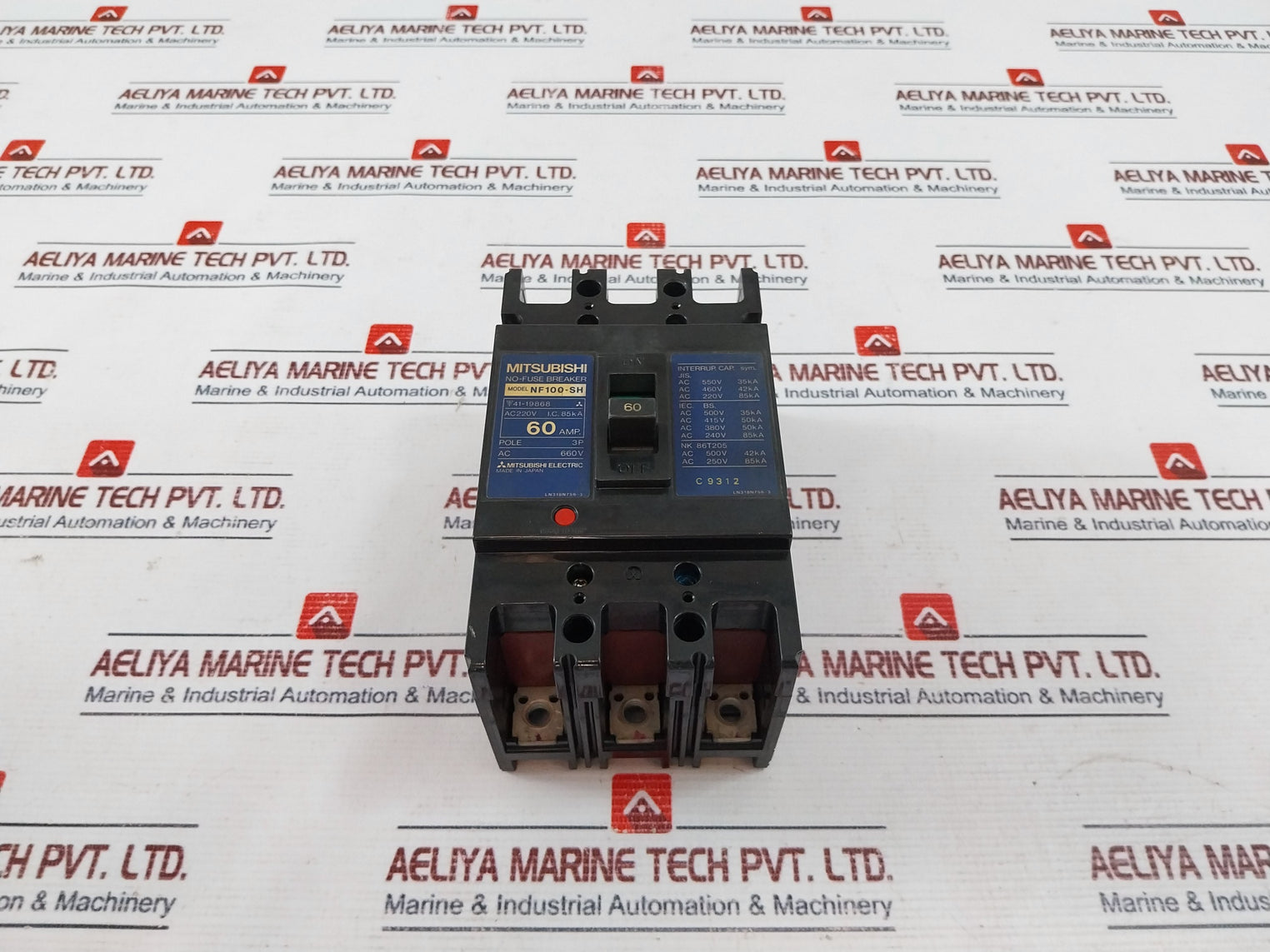 Mitsubishi Electric Nf100-sh No-fuse Breaker 60Amp 3-pole 660V