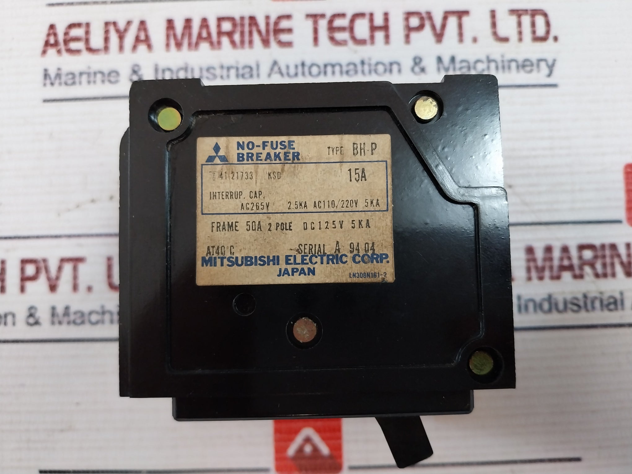 Mitsubishi Electric Bh-p No-fuse Circuit Breaker 15A 2-pole