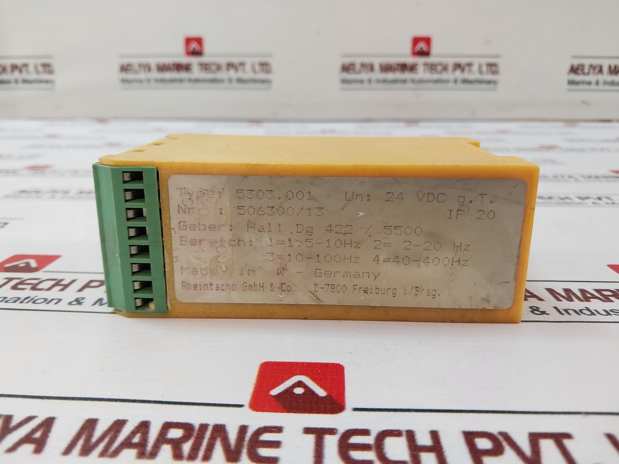 Rheintacho 5303.001 Speed Relay 506300/45 24Vdc Ip20