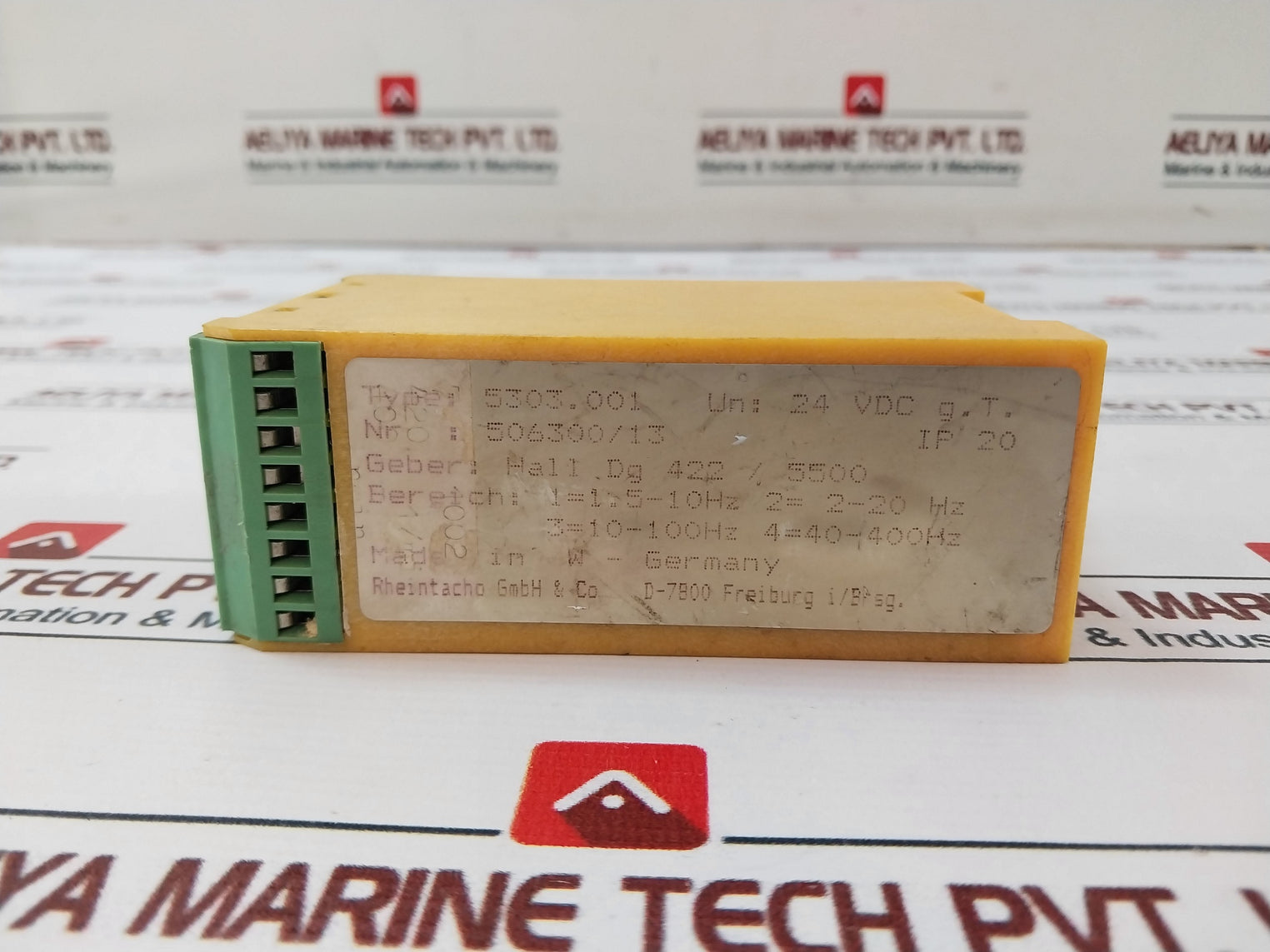 Rheintacho 5303.001 Speed Relay 506300/45 24Vdc Ip20
