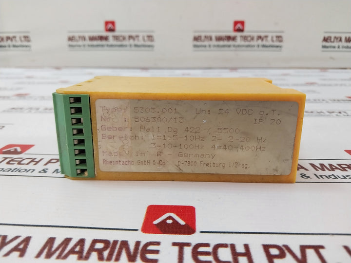 Rheintacho 5303.001 Speed Relay 506300/45 24Vdc Ip20