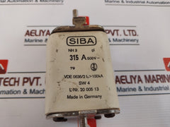 Siba Nh 3 Gl Fuse 315A 500V