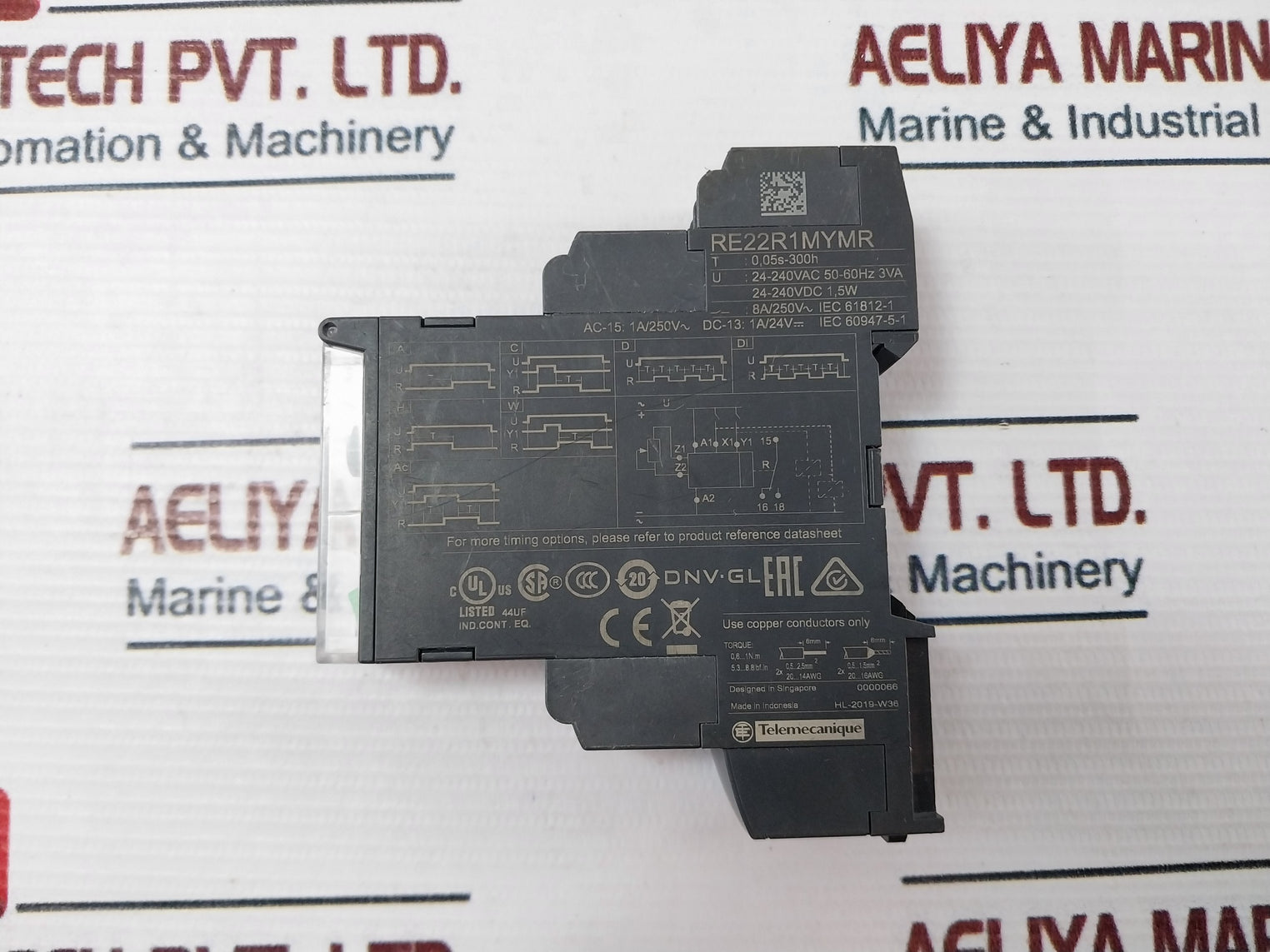 Telemecanique/Schneider Electric Re22R1Mymr Multi Function Timer Relay 24-240Vdc