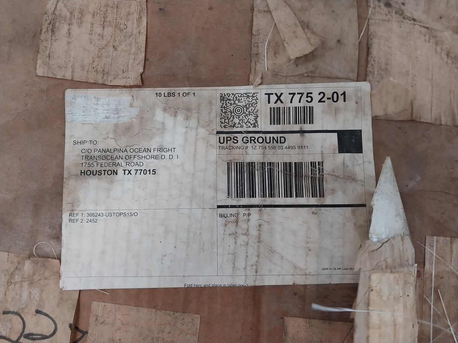 Hyd R65 S316 Ring Gasket 1920091-65