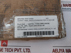 Conseal 6A-0348 Gasket Ring Rx57-316Ss