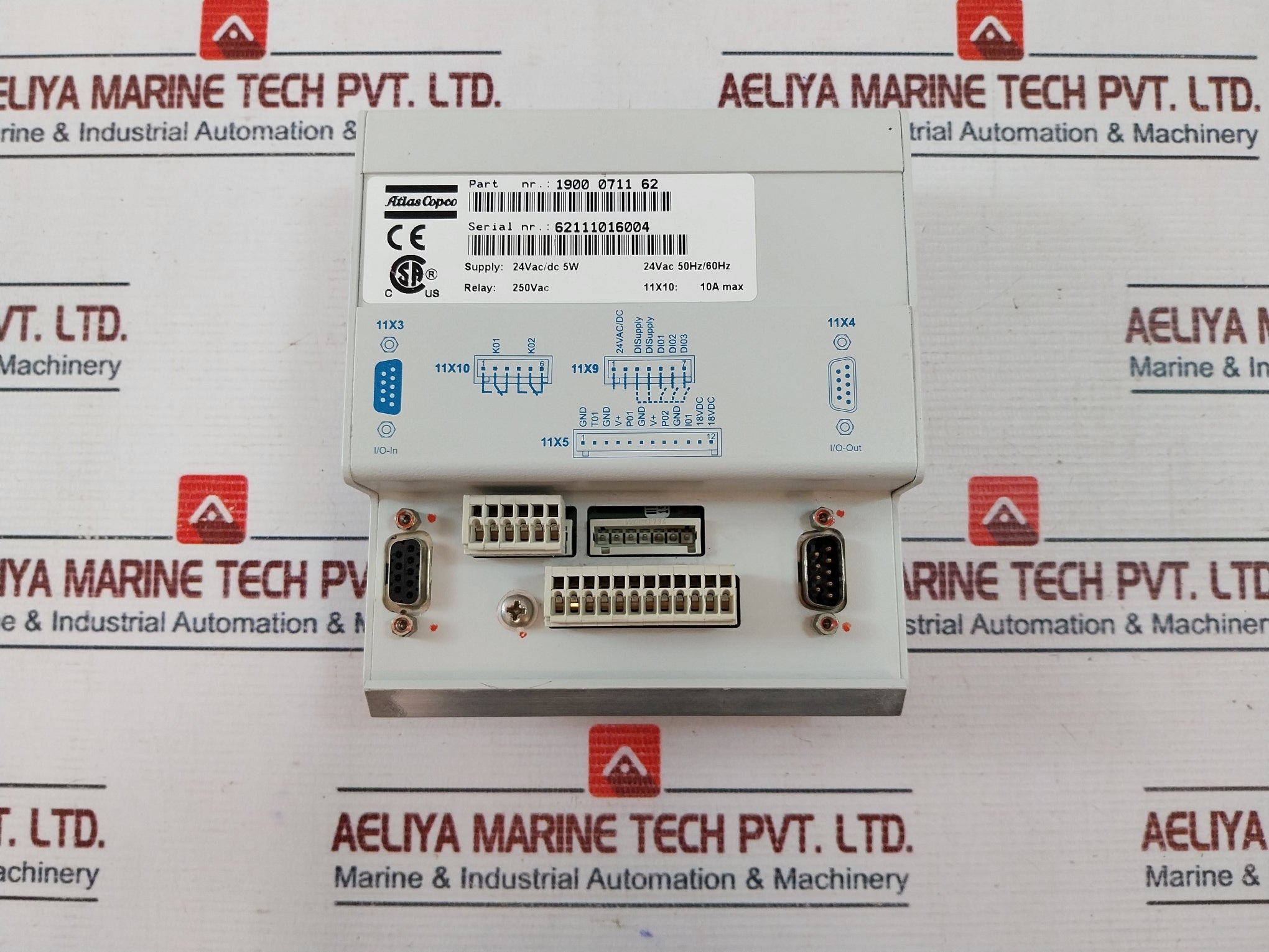 Atlas Copco 1900 0711 62 Airpower Controller 24Vac 50/60Hz