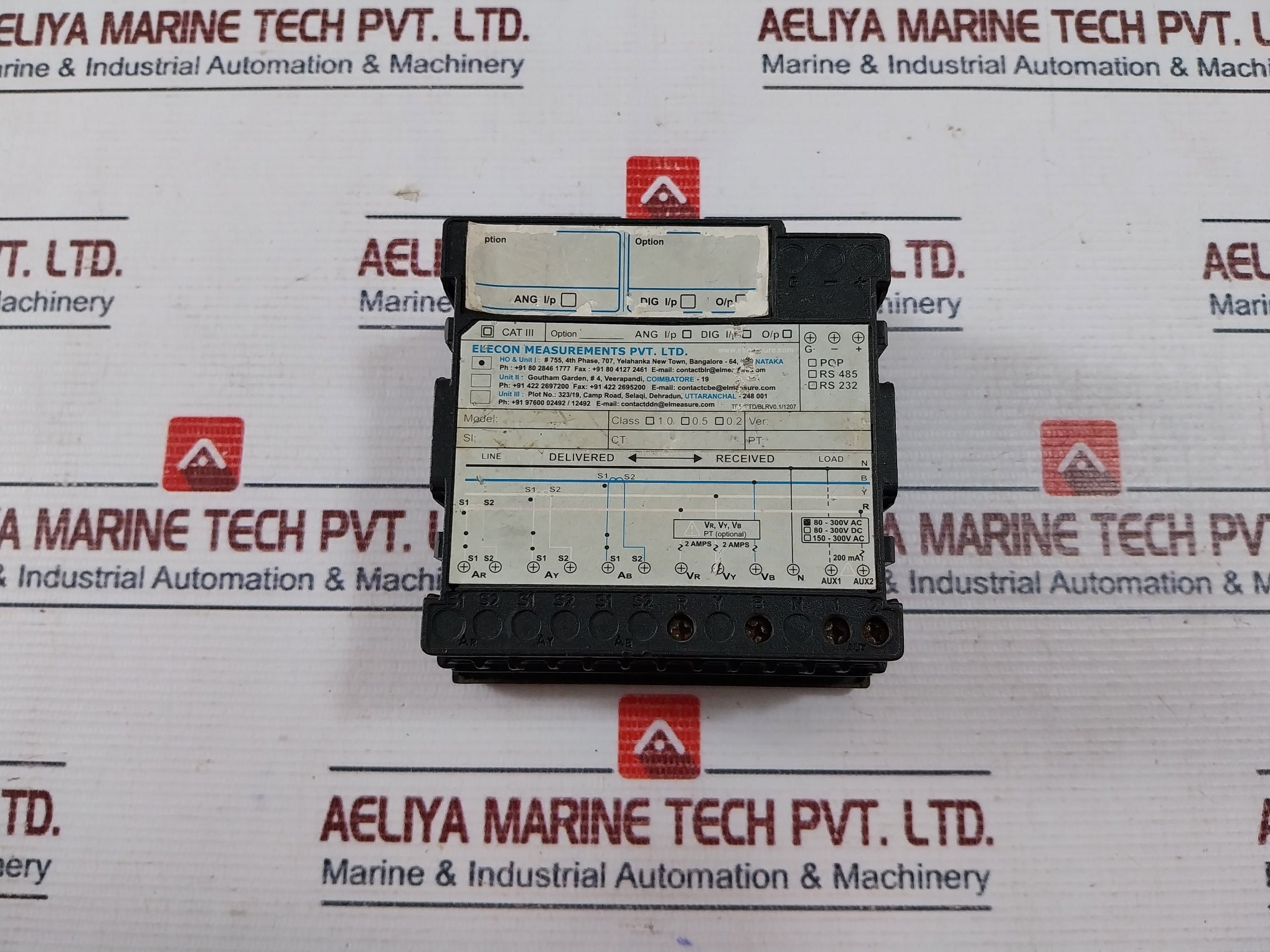 Elmeasure Alpha Hz Frequency Meter 80-300V Ac 200Ma