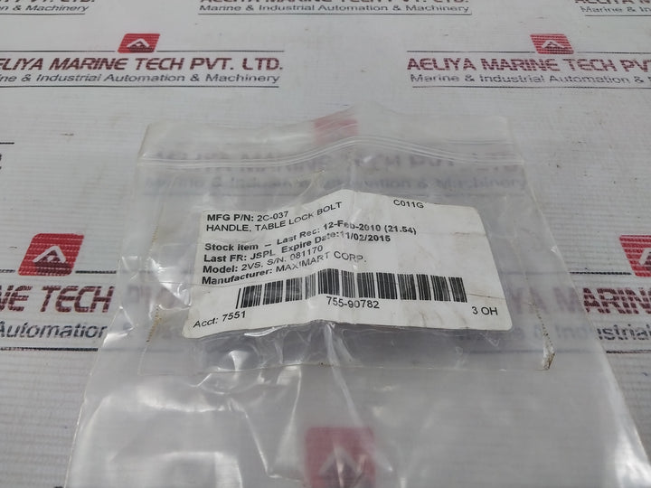 Maximart 2C-307 Handle, Able Lock Bolt 2Vs