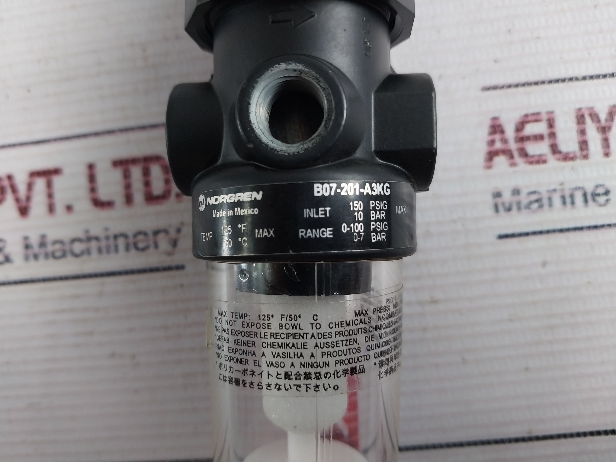 Norgren B07-201-a3Kg Filter Regulator 0-100 Psig