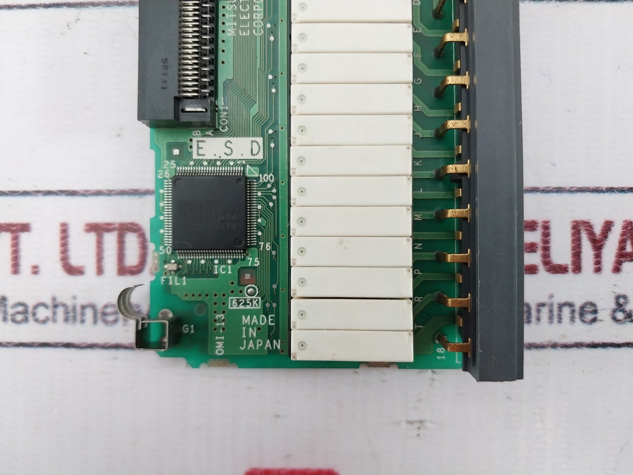 Pcb Card For Mitsubishi Qy10 ( N ) Q Series Output Module Te-con16-18