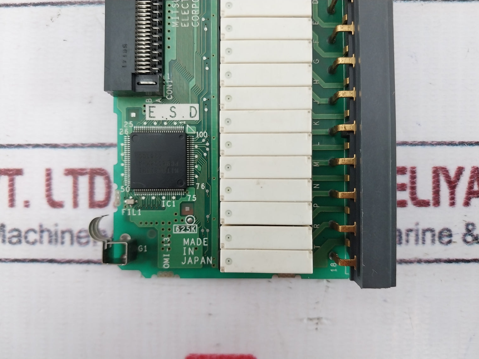 Pcb Card For Mitsubishi Qy10 ( N ) Q Series Output Module Te-con16-18
