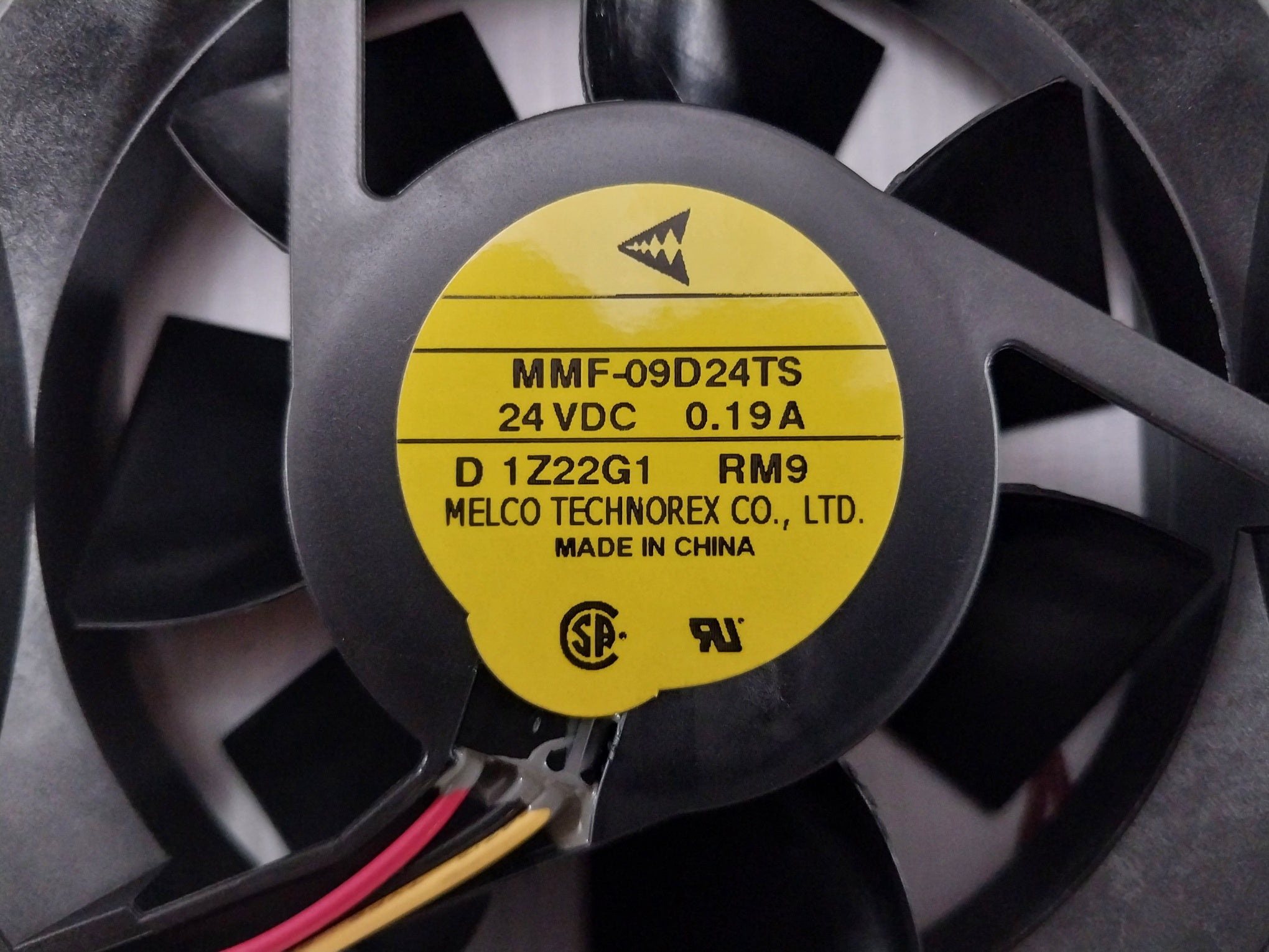Melco Mmf-09D24Ts Axial Cooling Fan 24 Vdc 0.19A