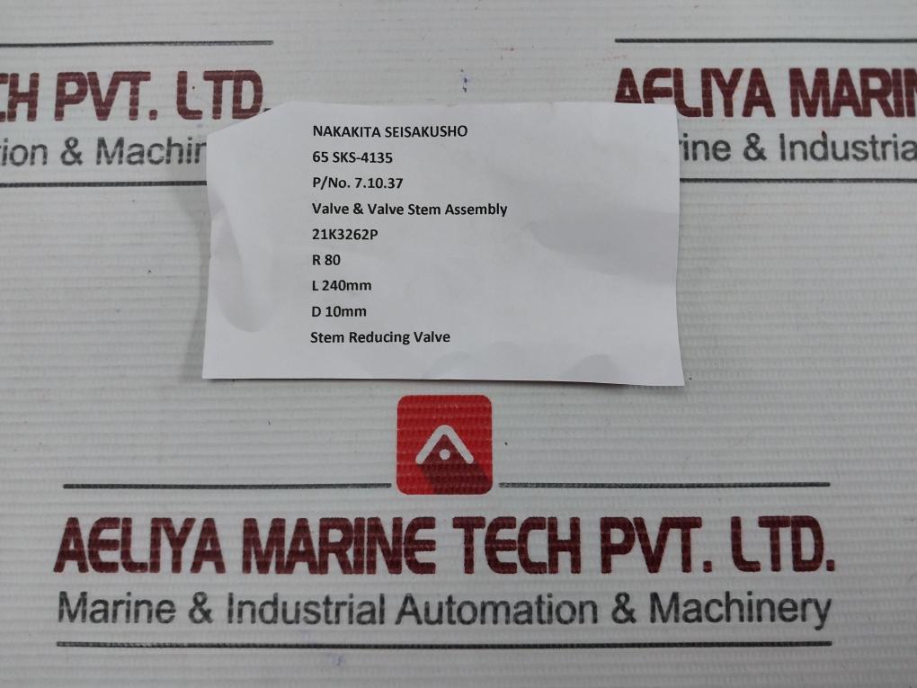 7.10.37 Valve & Valve Stem Assembly Brand Nakakita Seisakusho