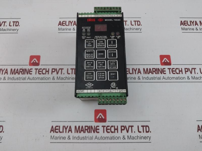 700 Ac Brand Iris Signal Processor Flame Monitor 0˚C- 50˚C 85-265Vac 0.07A 0 To 1.9Sec Weight: 370 Gm