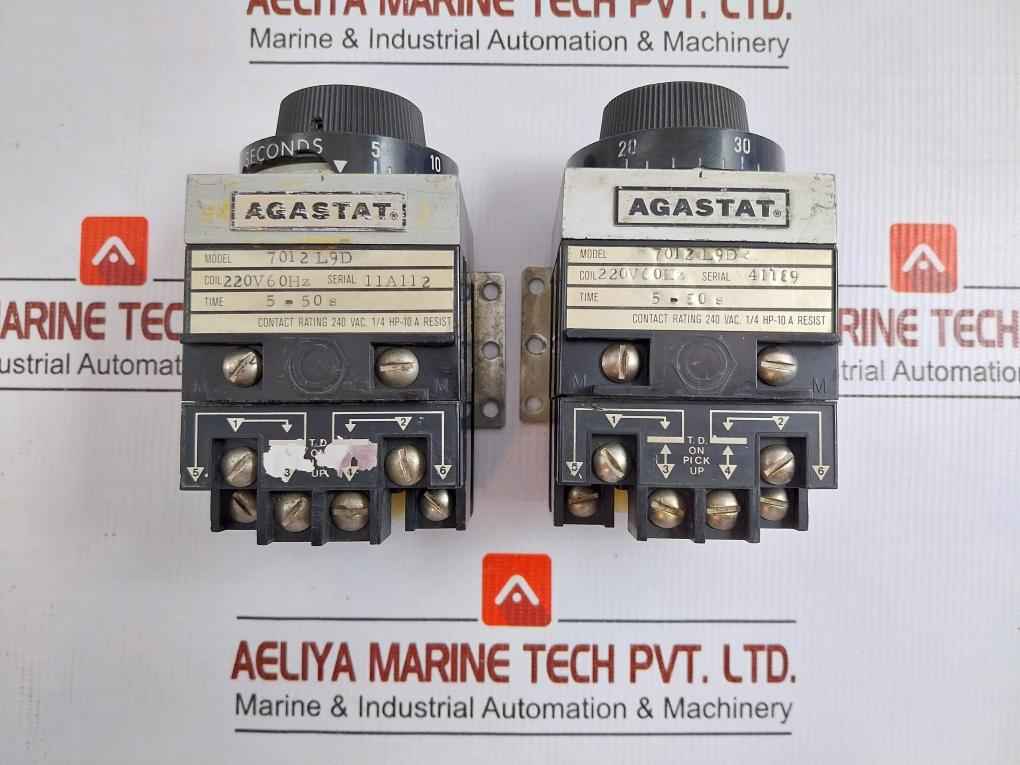 7012L9D Time Delay Relay 5-50 Seconds Agastat