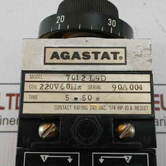 7012L9D Time Delay Relay Agastat 5-50 S