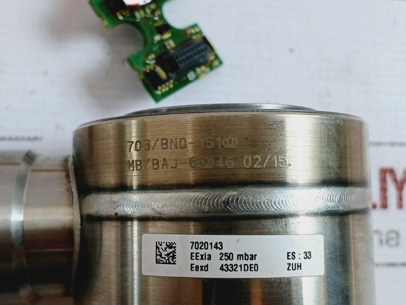 703/Bnq-151 Differential Pressure Transmitter Mb/Baj-6 46 Eexia 250 Mbar