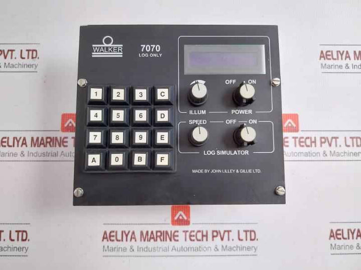 Walker 7070 Electromagnetic Speed Log Panel John Lilley & Gillie