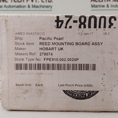 Hobart 00-294854 Reed Mounting Board Assembly Printed Circuit 627608