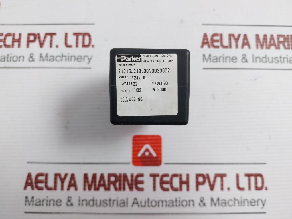 71216J21Bl00N0D300C2 24Vdc Hannifin Solenoid Valve Coil Parker