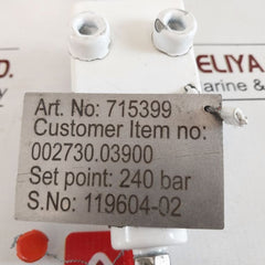 715399 Item No 002730.03900 240Bar