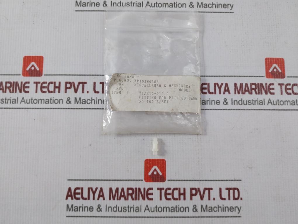 71/E10-010,9 Fitting For Printed Card Board (1 Packet = 69 Pcs)