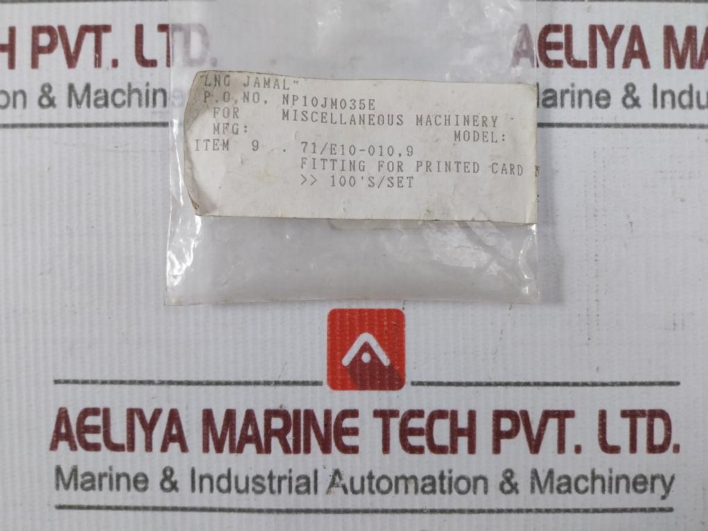 71/E10-010,9 Fitting For Printed Card Board (1 Packet = 69 Pcs)