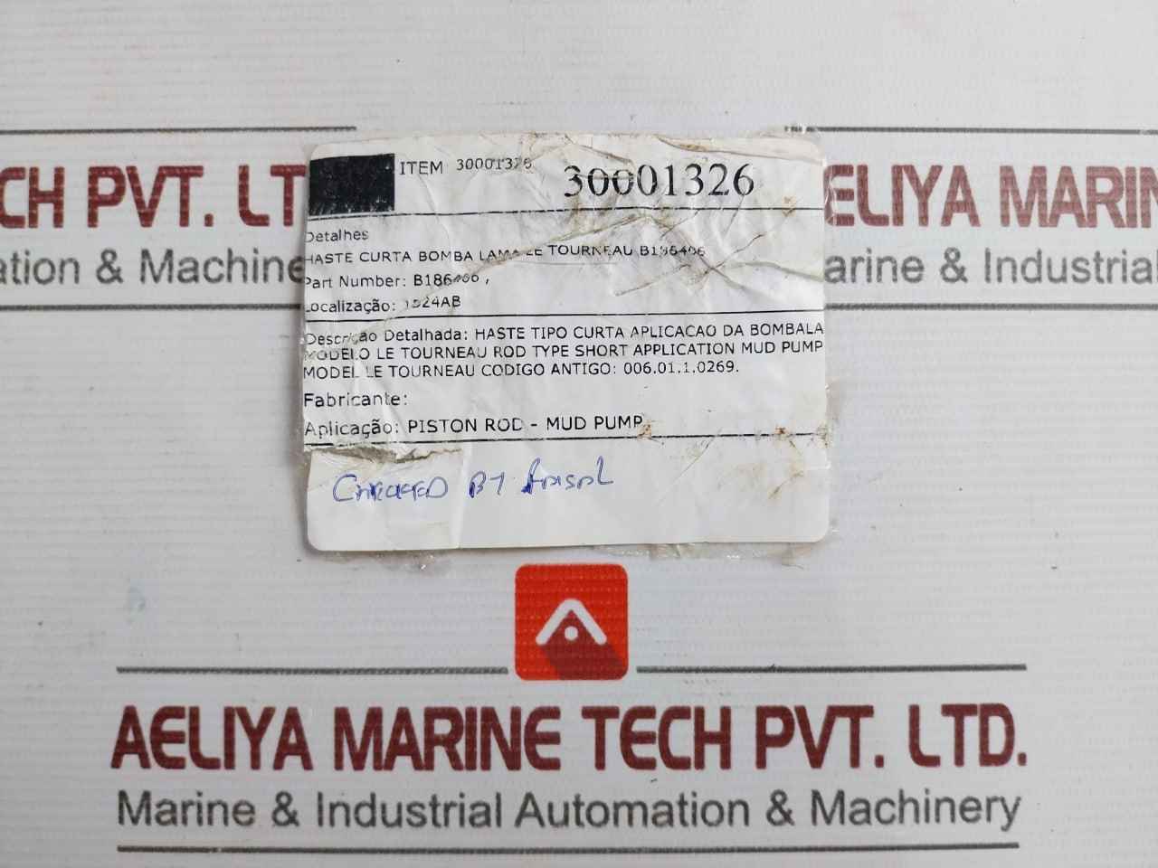 7200G-02 Mud Pump Pony Rod 30001326