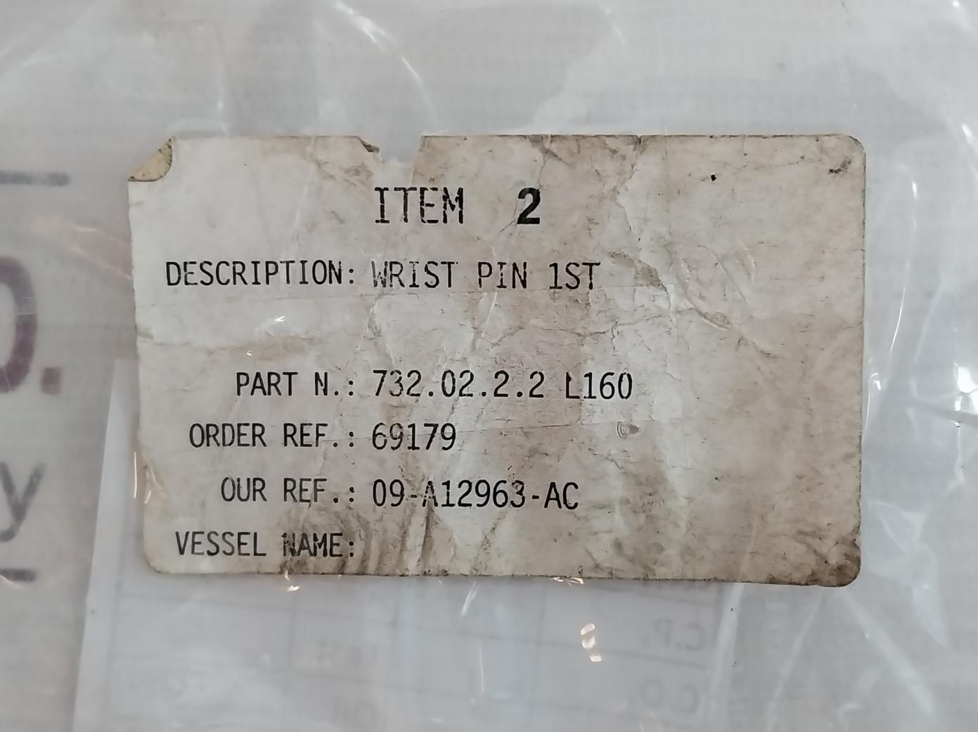 732.02.2.2 L160 Piston Wrist Pin 69179