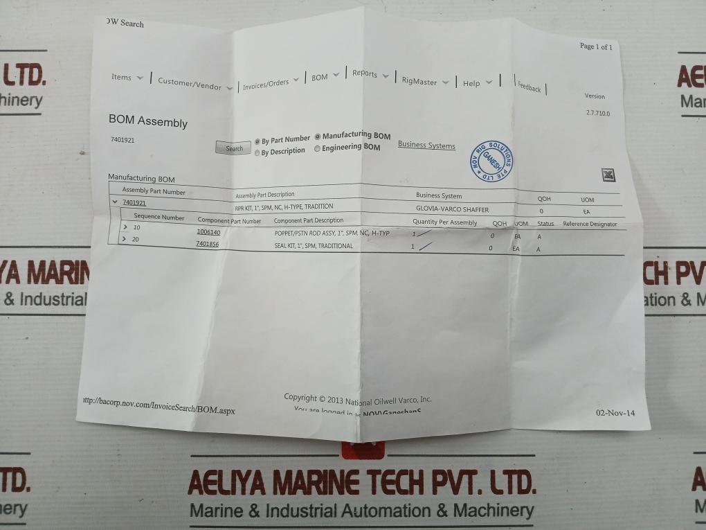 7401921 Brand Nov Repair Kit For 1 Inch Spm Valve