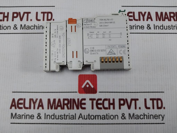 750-472 Wago 24V Dc 2-channel Analog Input Module