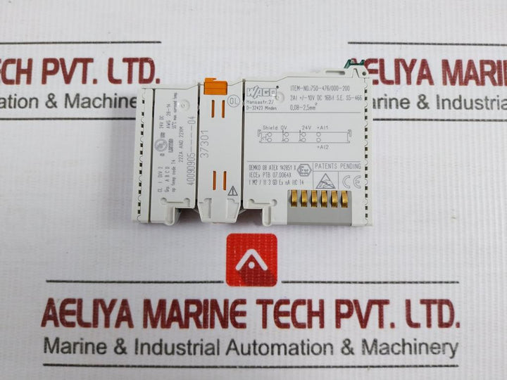 Wago Analog Input Module 24Vdc 55˚C 750-476/000-200