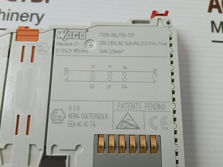750-517-Relay-Output-Module-230Vac-1-0A-0-08-2-5Mm2-55-C-Wago-210022-7