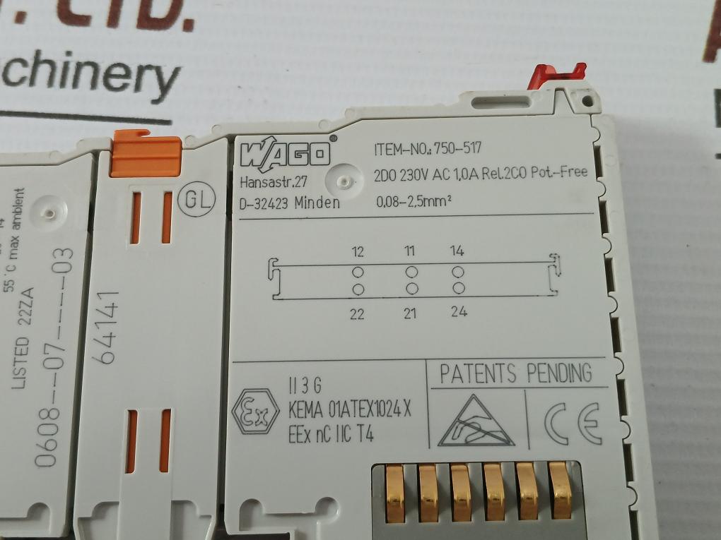750-517-Relay-Output-Module-Wago-55-C-0-08-2-5Mm2-230Vac-1-0A-209998-8